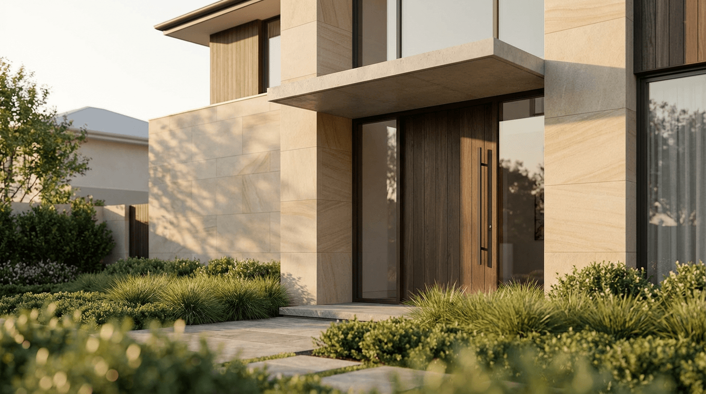 Suburban Tulsa home exterior in afternoon light