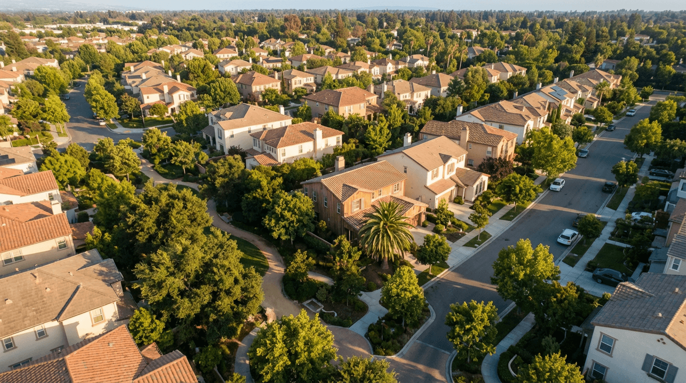 Tulsa neighborhood with single-family homes